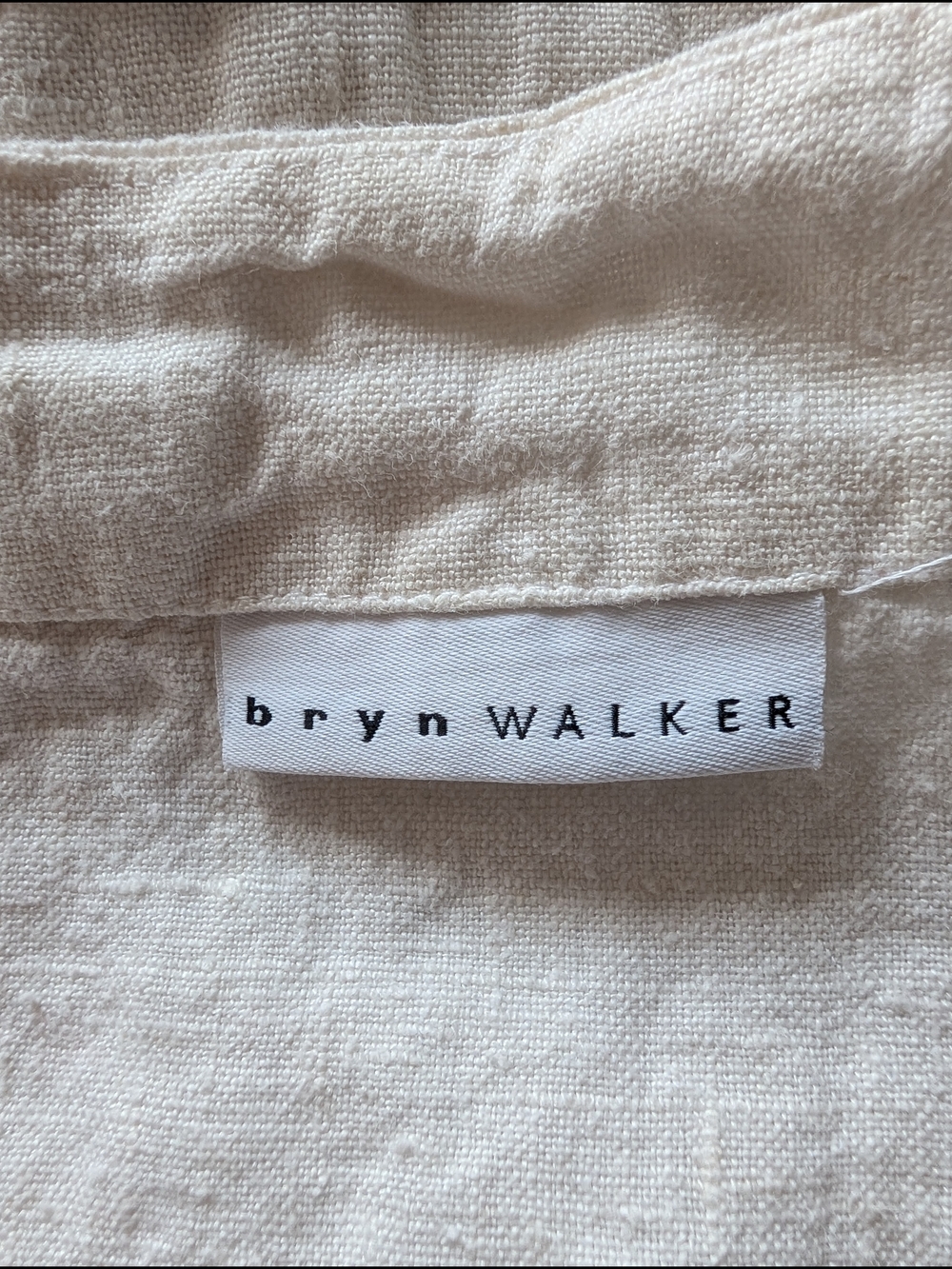 bryn Walker Cream Relaxed Linen Tunic Top - S - Picture 2 of 16